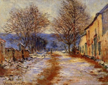 ファレーズ クロード モネの雪の効果 Oil Paintings